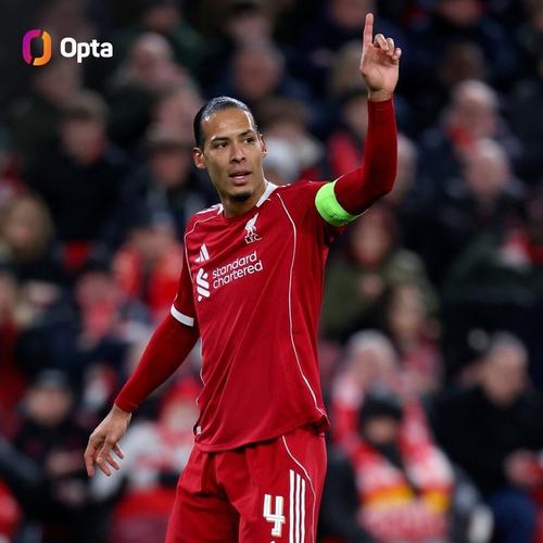 中卫单场3助攻！范戴克成欧冠史上首次达成此成就的球员